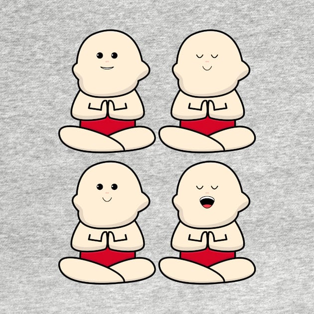 International yoga day with cute baby character by Bekis